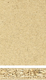 Lightweight chipboard from hemp shavings