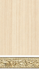 Lightweight hemp chipboard with surface coating