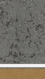 MDF composite panel with stone-like finish